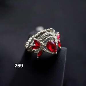 Paparazzi Red Rhinestone Stretching Band Ring
